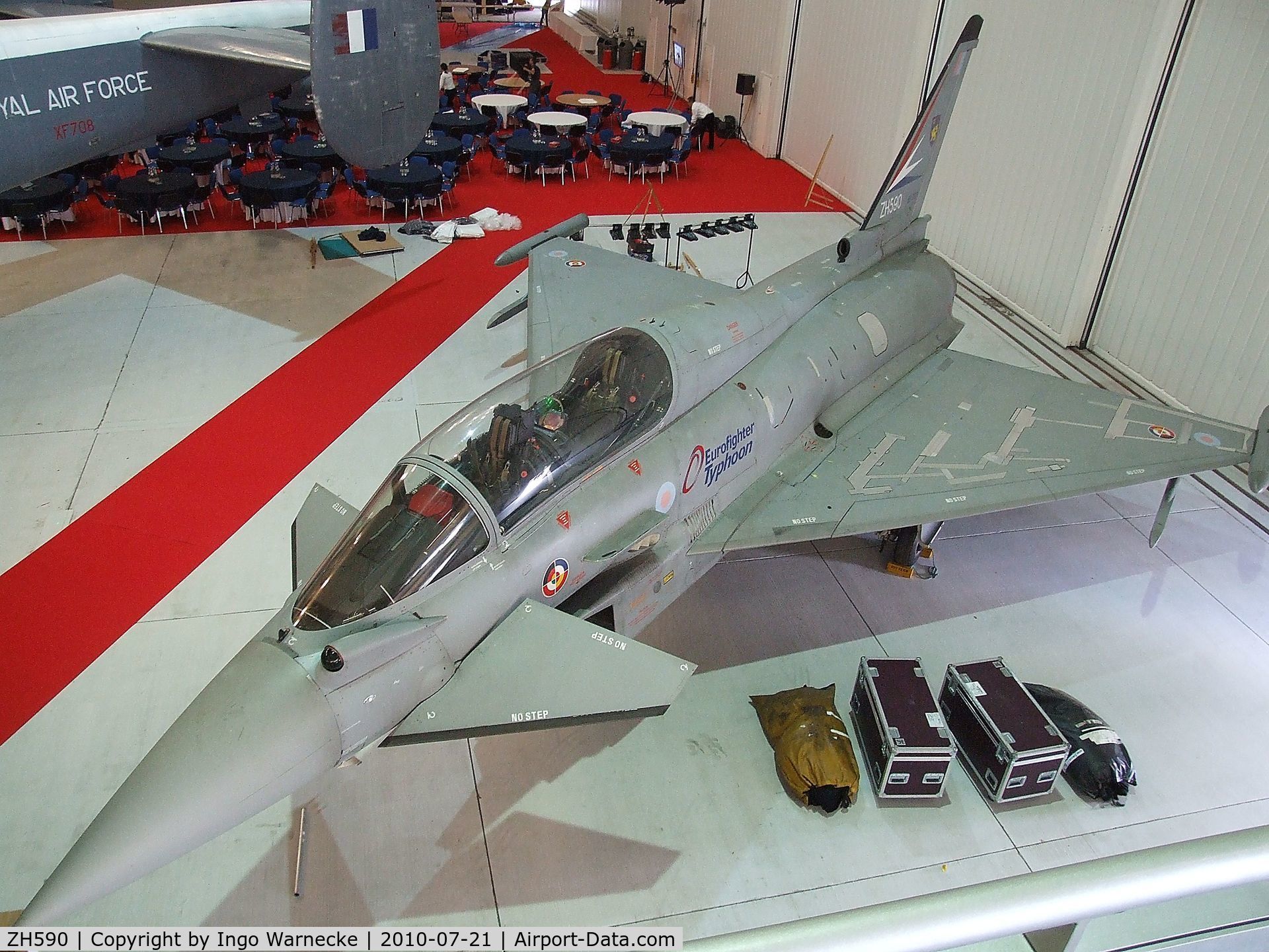 ZH590, 1997 Eurofighter EF-2000 Typhoon T1 C/N DA4, Eurofighter EF2000 Typhoon T1 at the Imperial War Museum, Duxford