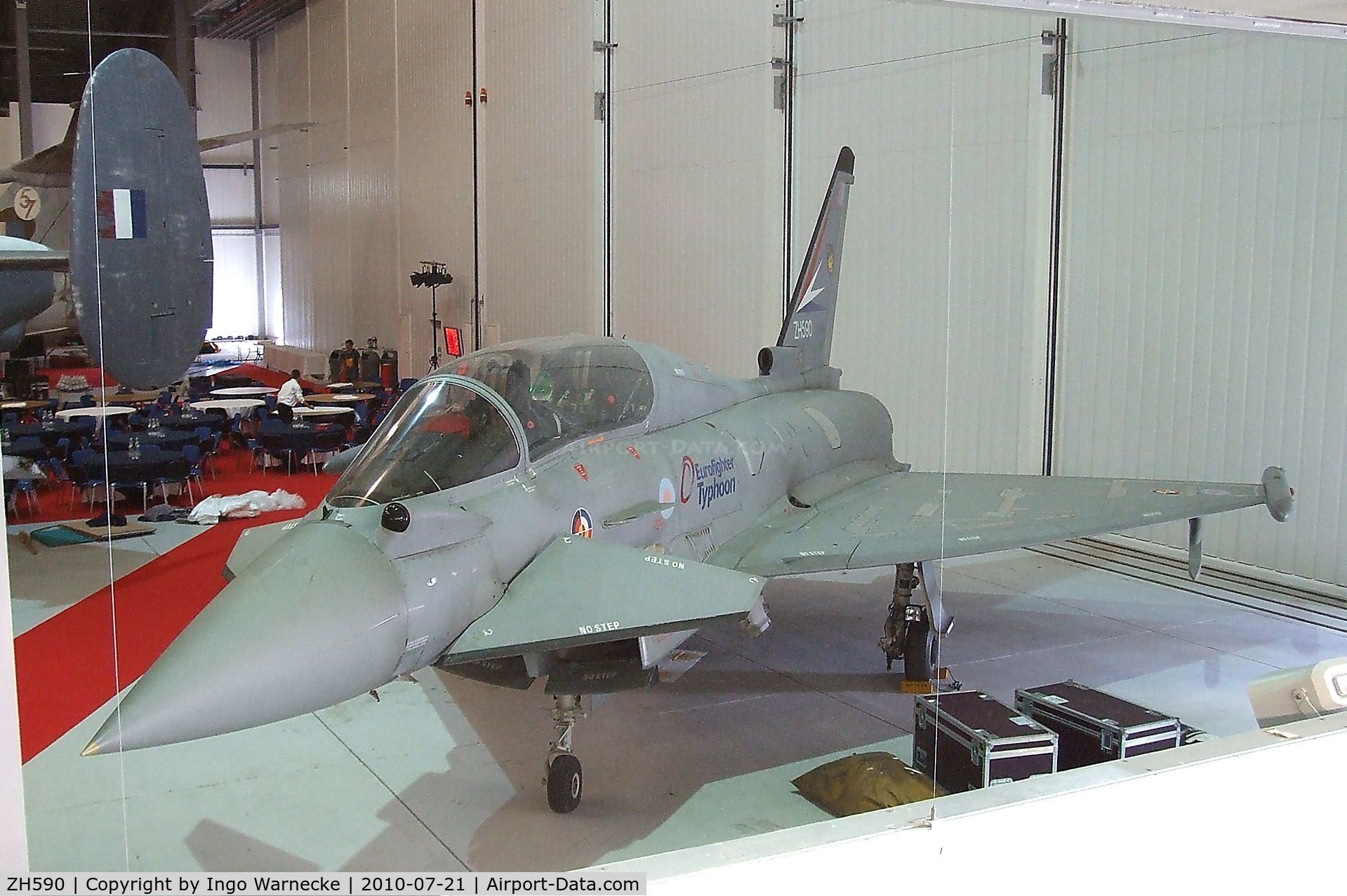 ZH590, 1997 Eurofighter EF-2000 Typhoon T1 C/N DA4, Eurofighter EF2000 Typhoon T1 at the Imperial War Museum, Duxford