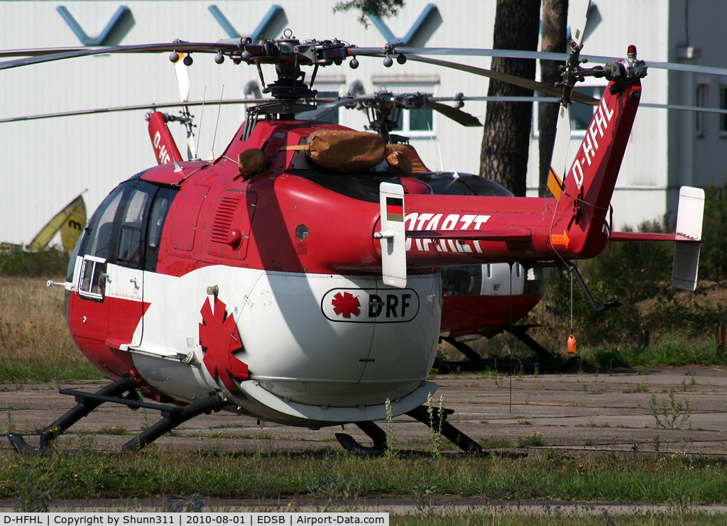 D-HFHL, MBB Bo-105S C/N S-854, Parked at the rescue area...