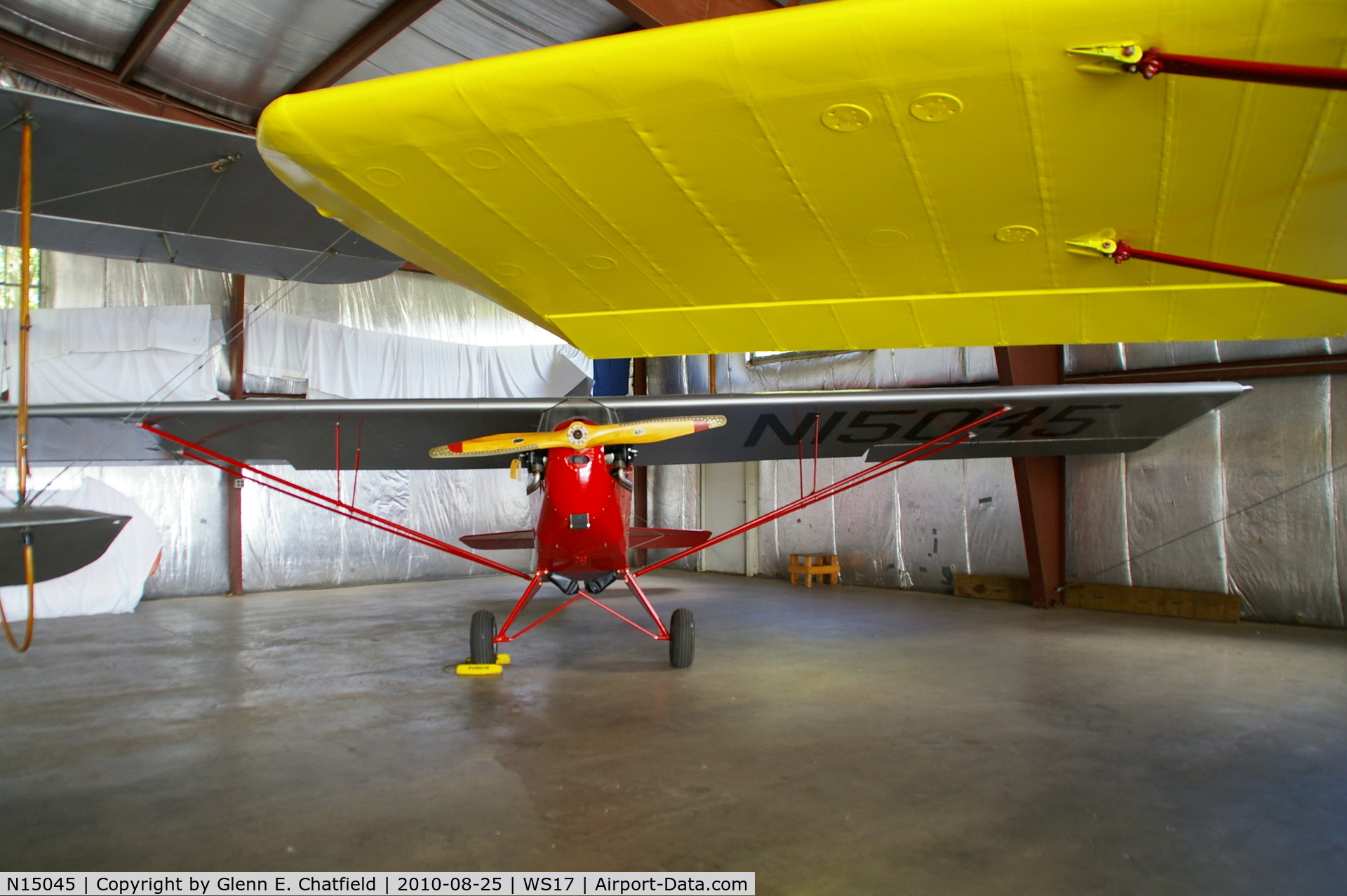 N15045, Piper E-2 C/N 196, At the EAA Museum