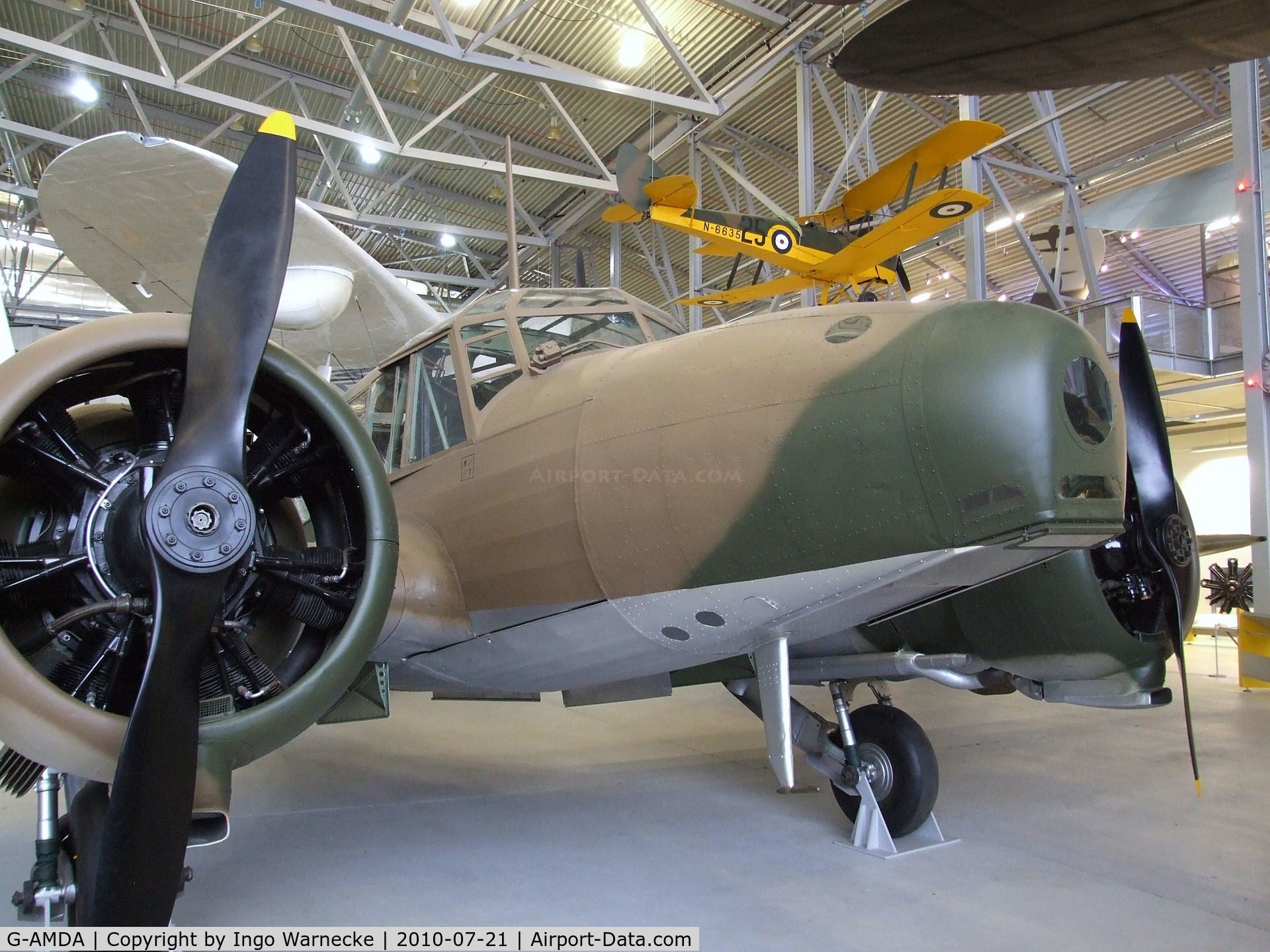G-AMDA, Avro 652A Anson 1 C/N N4877, Avro 652A Anson I at the Imperial War Museum, Duxford