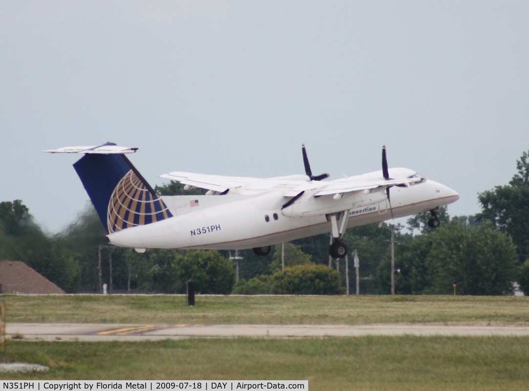 N351PH, 1997 De Havilland Canada DHC-8-202 Dash 8 C/N 490, Continental Connection DHC-8