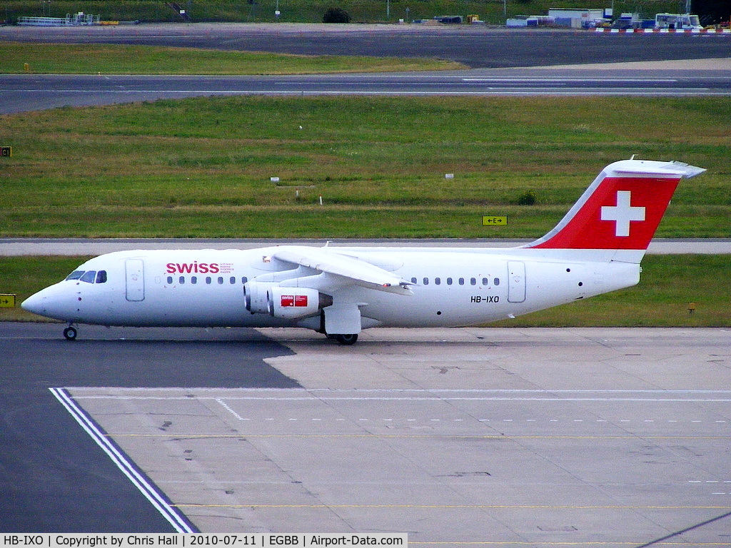 HB-IXO, 1996 British Aerospace Avro 146-RJ100 C/N E3284, Swiss European Airlines
