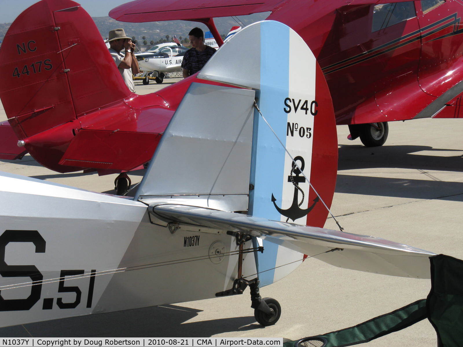 N1037Y, 1947 Stampe-Vertongen SV-4C C/N 1051, 1947 Societe Stampe et Renard S.V.4C, Renault H.PO3 140 Hp