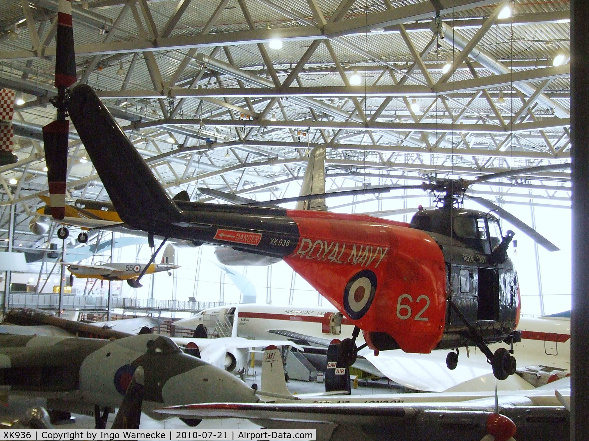 XK936, 1957 Westland Whirlwind HAS.7 C/N WA163, Westland WS-55-2 Whirlwind HAS7 at the Imperial War Museum, Duxford