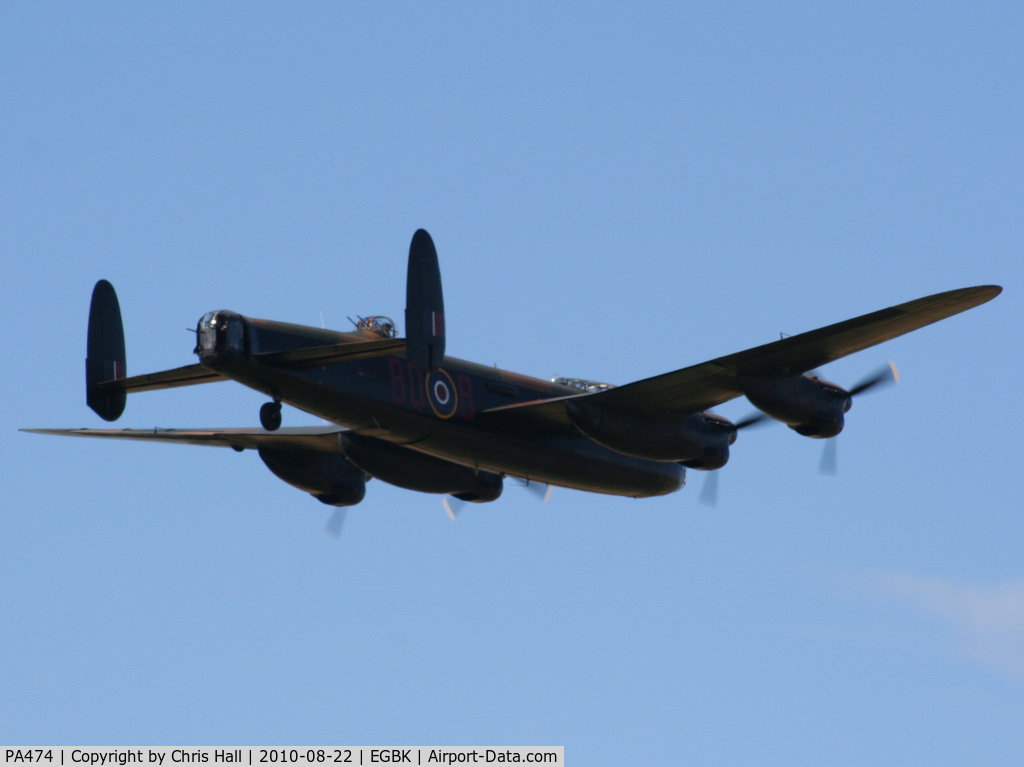 PA474, 1945 Avro 683 Lancaster B1 C/N VACH0052/D2973, displaying at the Sywell Airshow