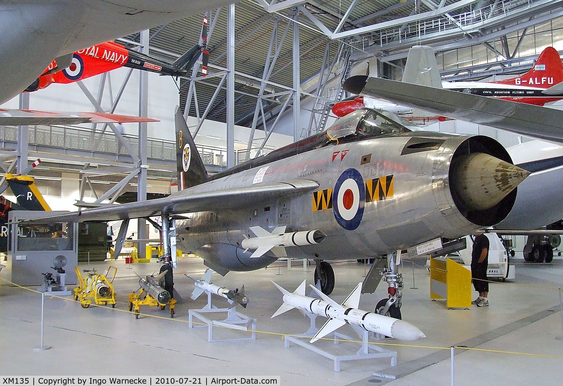XM135, 1959 English Electric Lightning F.1 C/N 95031, English Electric Lightning F1 at the Imperial War Museum, Duxford