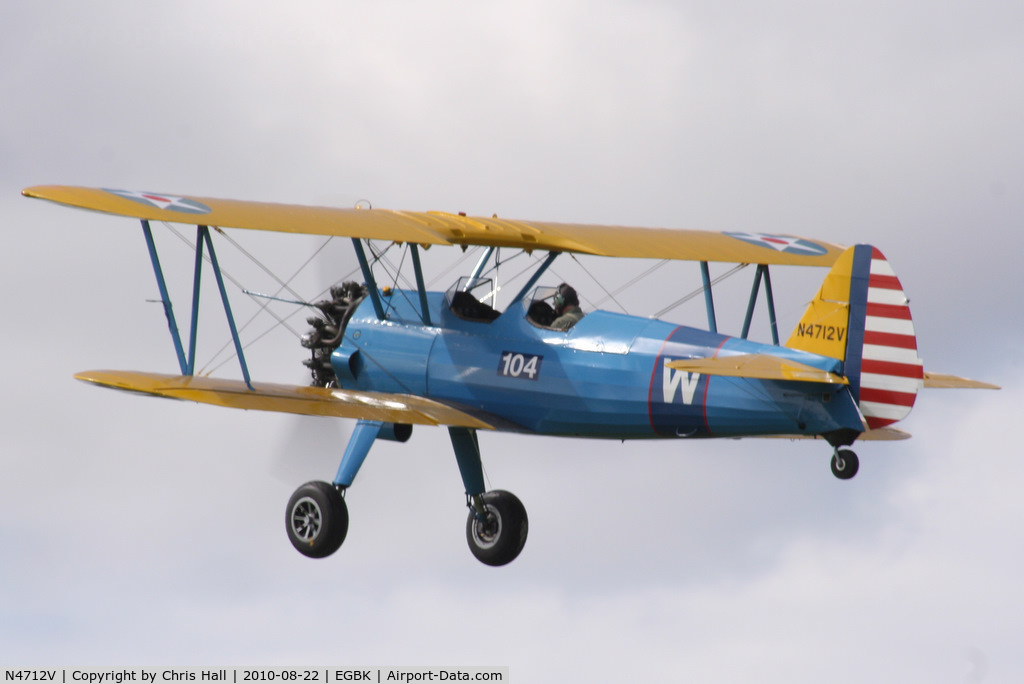 N4712V, 1949 Boeing E75 C/N 75-5094, displaying at the Sywell Airshow