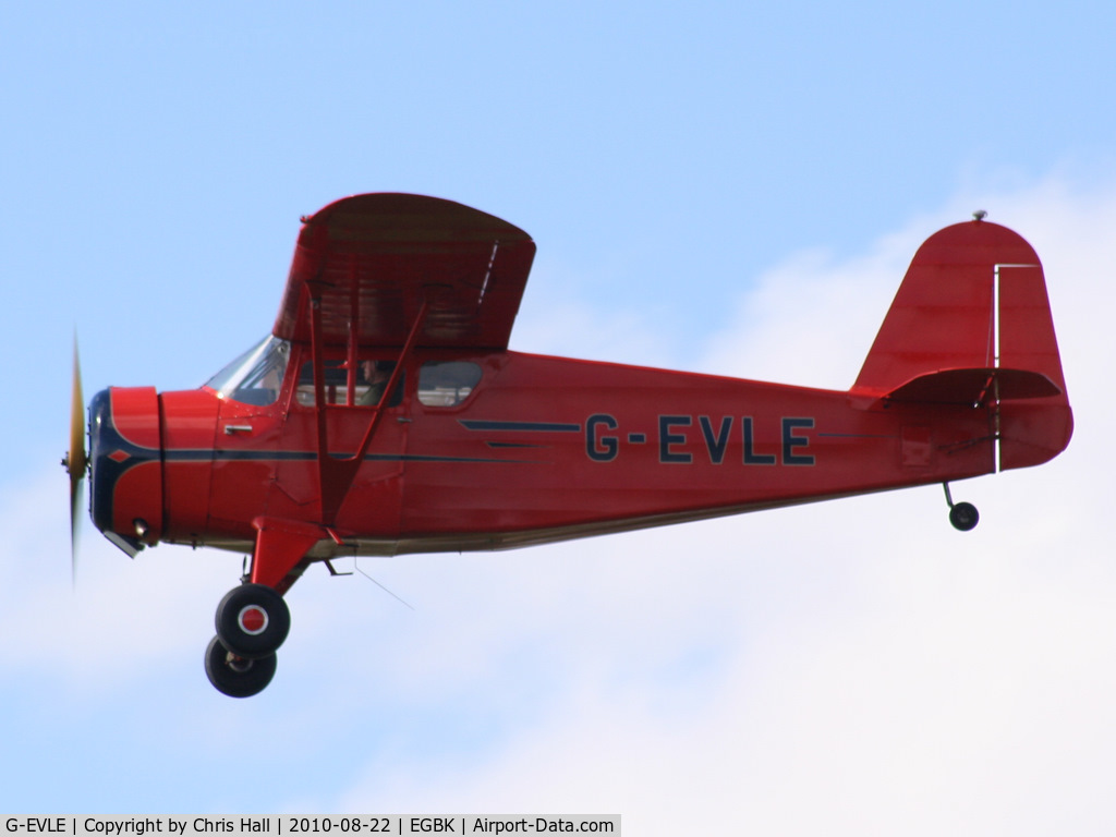 G-EVLE, 1939 Rearwin 8125 Cloudster C/N 803, displaying at the Sywell Airshow