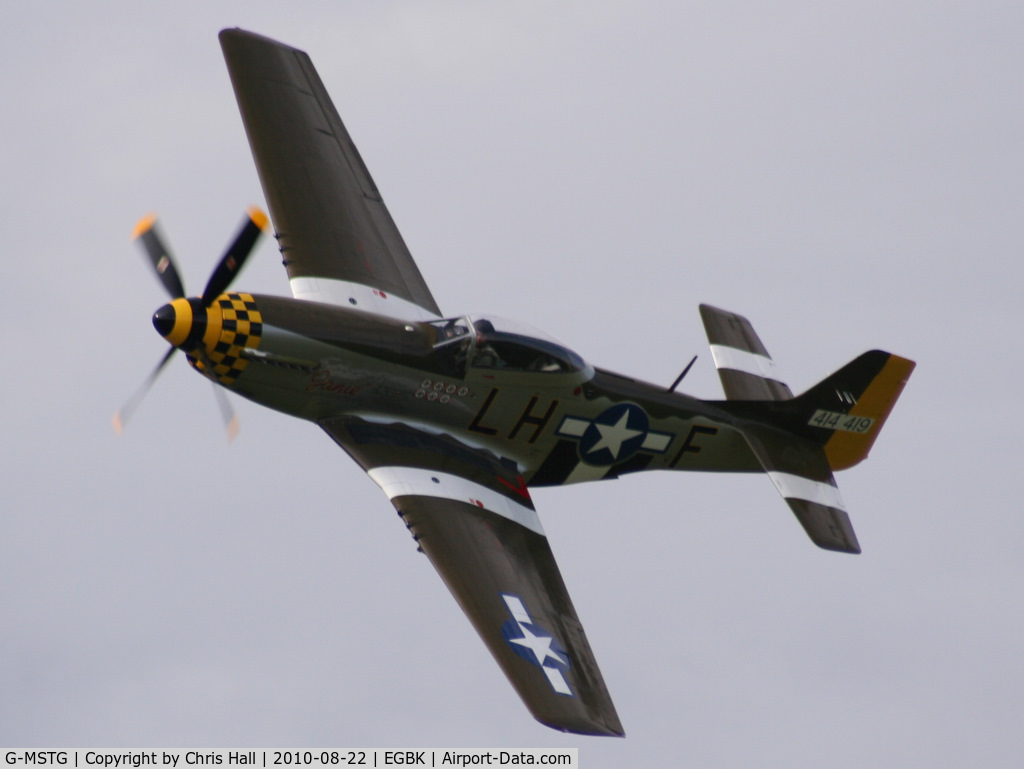 G-MSTG, 1945 North American P-51D Mustang C/N 124-48271, displaying at the Sywell Airshow