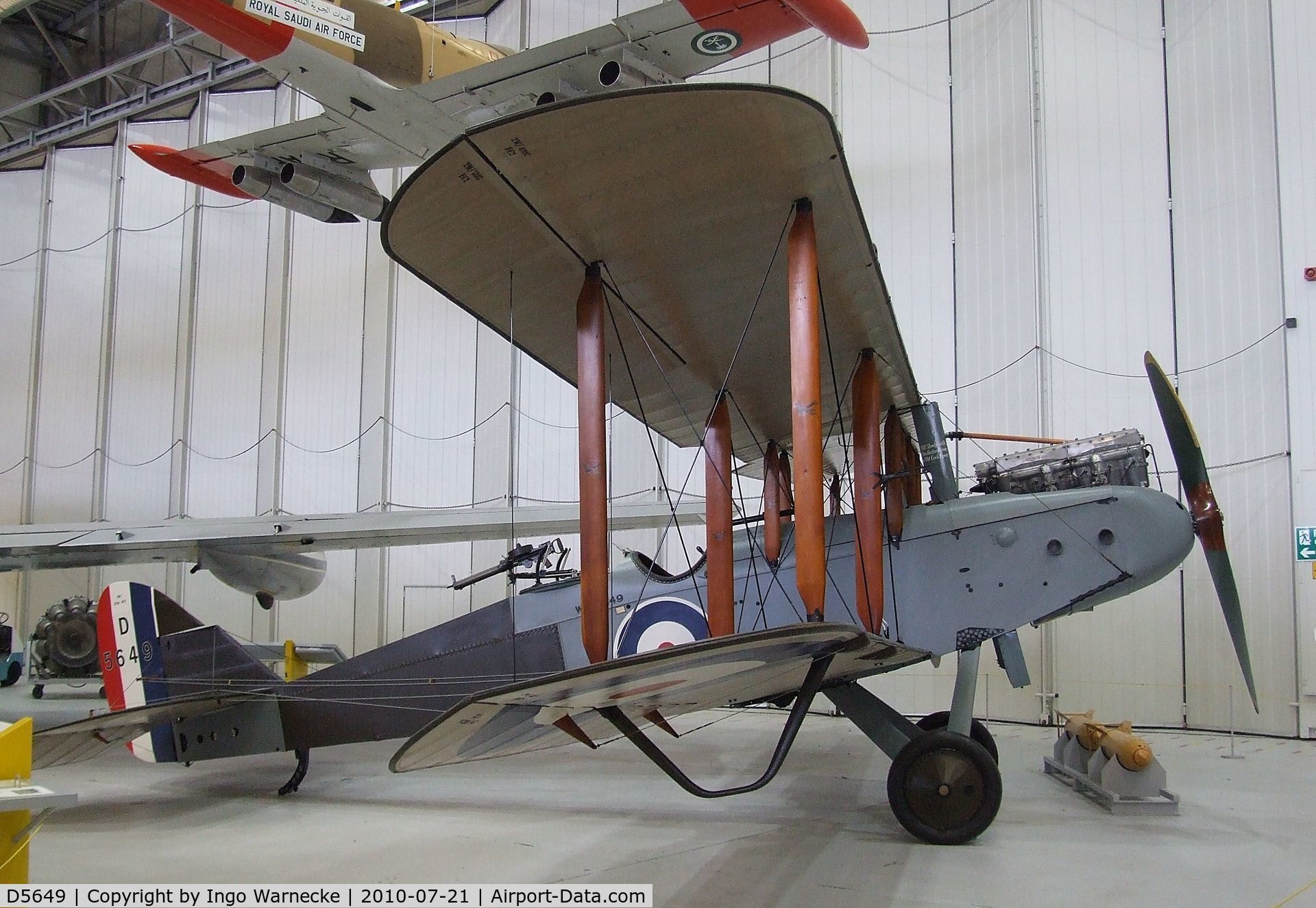 D5649, De Havilland DH-9 C/N Not found D5649, De Havillland D.H.9 at the Imperial War Museum, Duxford