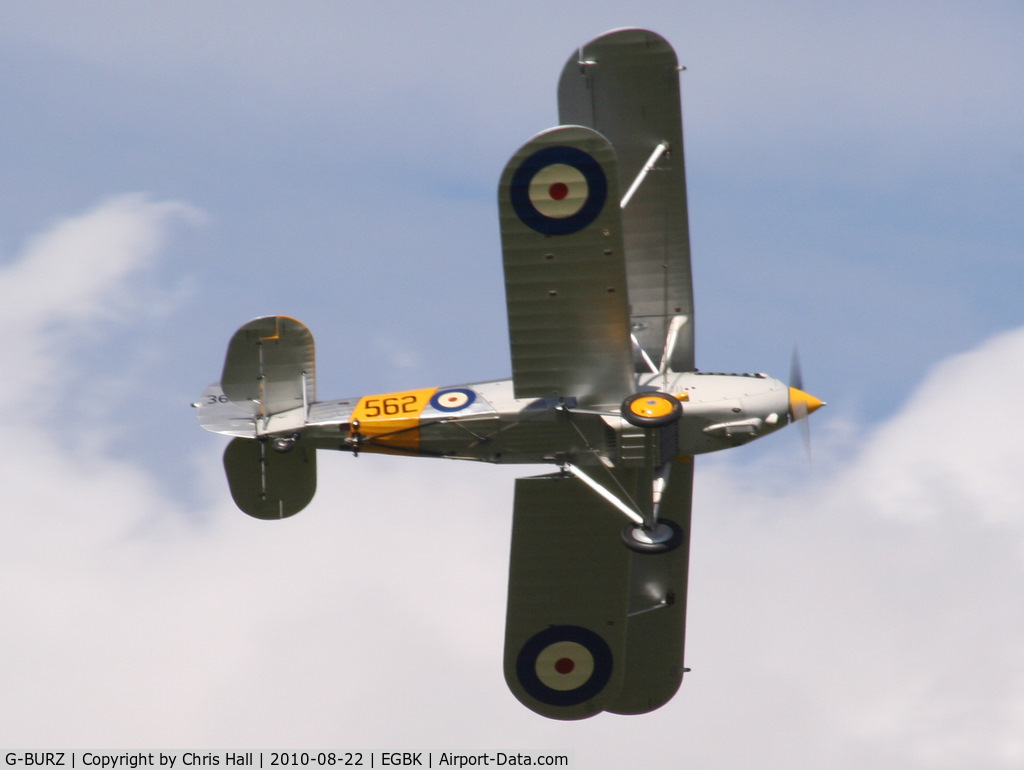 G-BURZ, 1934 Hawker Nimrod II C/N 41H-59890, displaying at the Sywell Airshow