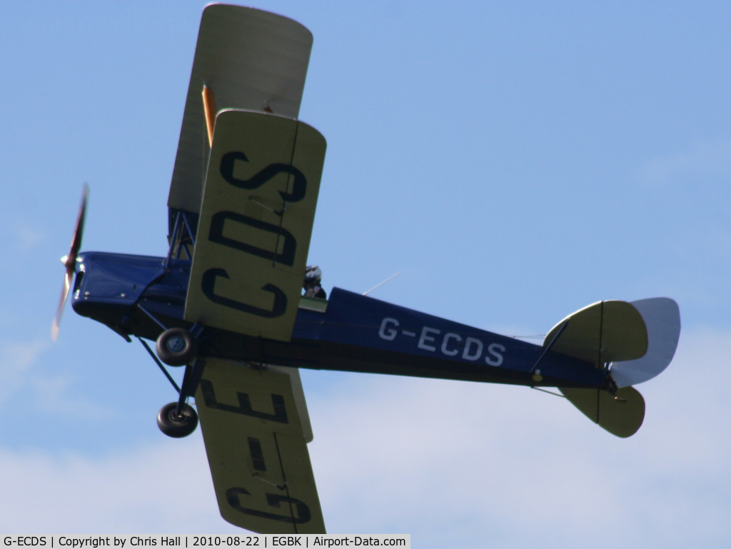 G-ECDS, 1943 De Havilland DH-82A Tiger Moth II C/N 86347, displaying at the Sywell Airshow