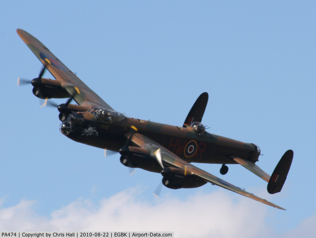 PA474, 1945 Avro 683 Lancaster B1 C/N VACH0052/D2973, displaying at the Sywell Airshow