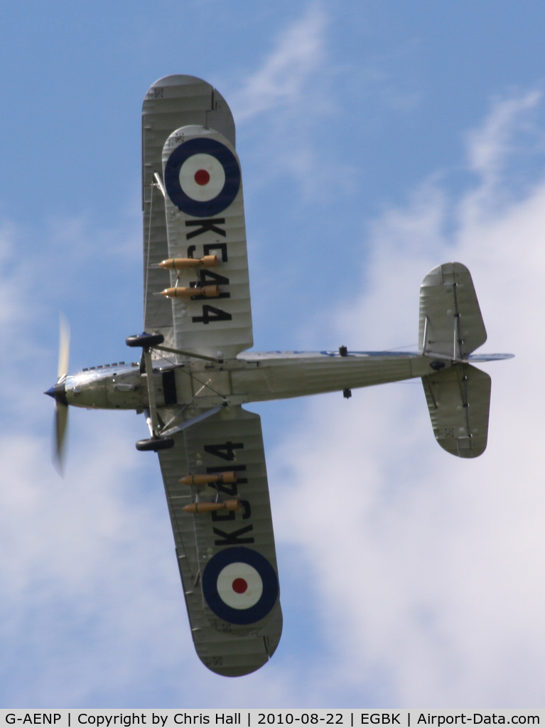 G-AENP, 1935 Hawker Hind C/N 41H/81902, displaying at the Sywell Airshow