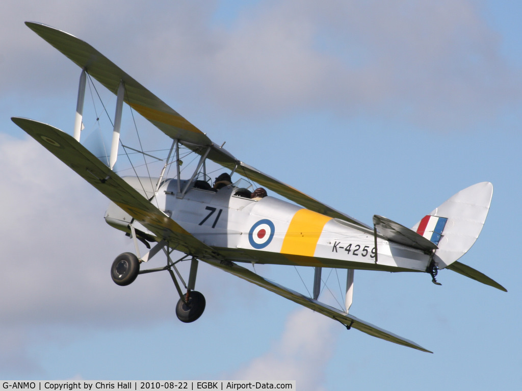 G-ANMO, 1935 De Havilland DH-82A Tiger Moth II C/N 3255, displaying at the Sywell Airshow