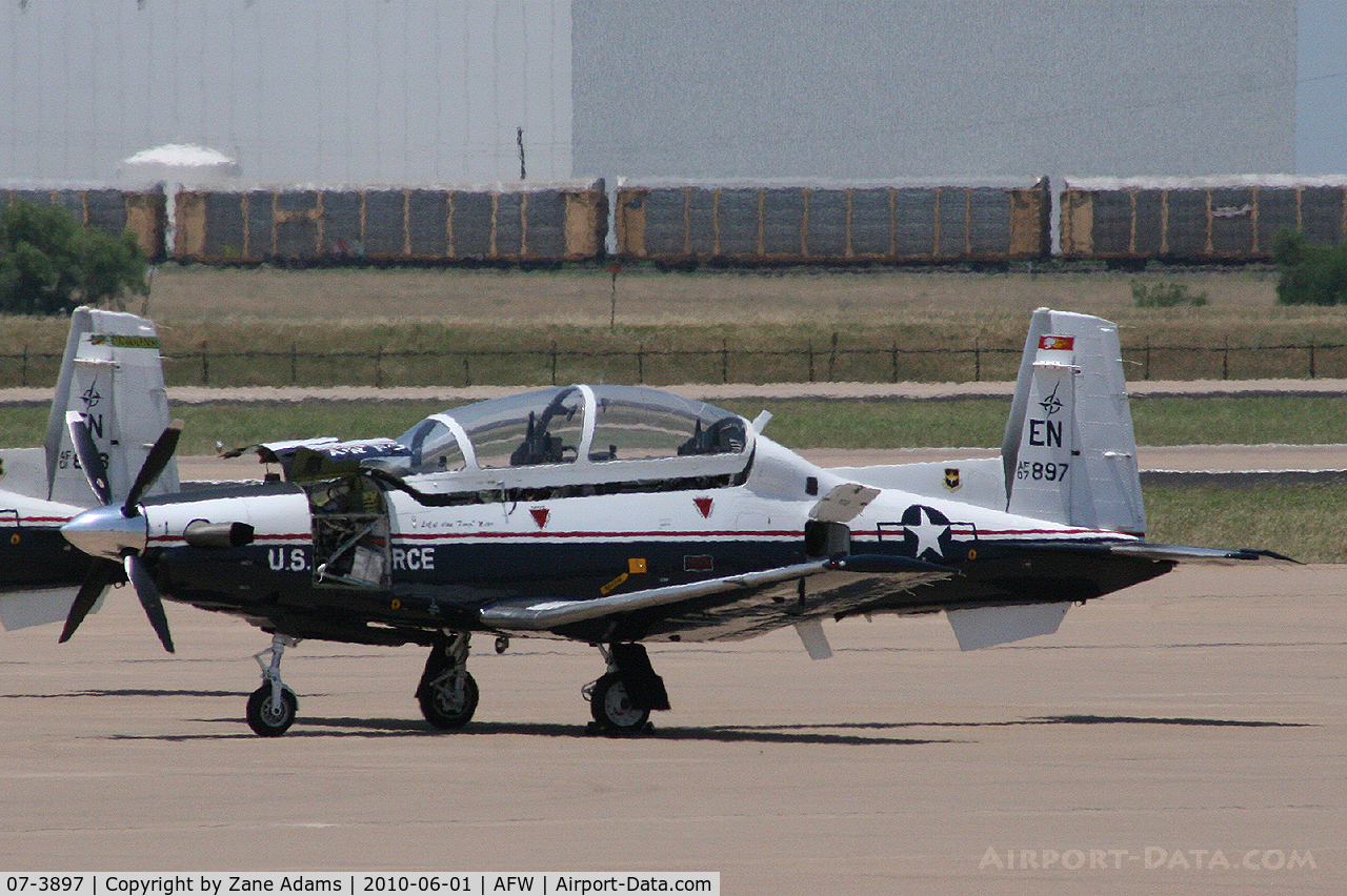 07-3897, 2007 Raytheon T-6A Texan II C/N PT-456, At Alliance Airport, Fort Worth, TX