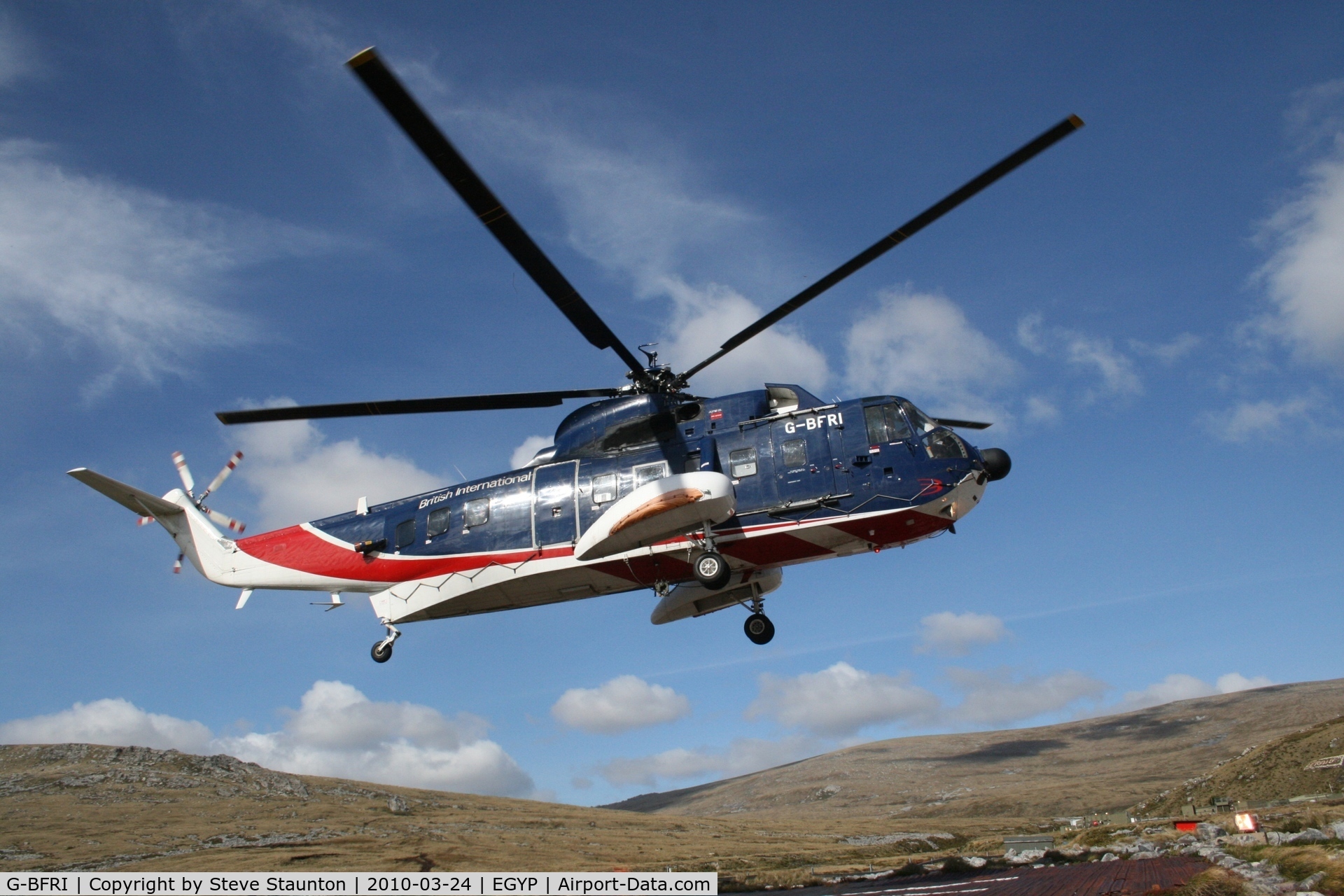 G-BFRI, 1978 Sikorsky S-61N C/N 61809, Taken in the Falkland Islands, March 2010. Taxi please!!!!