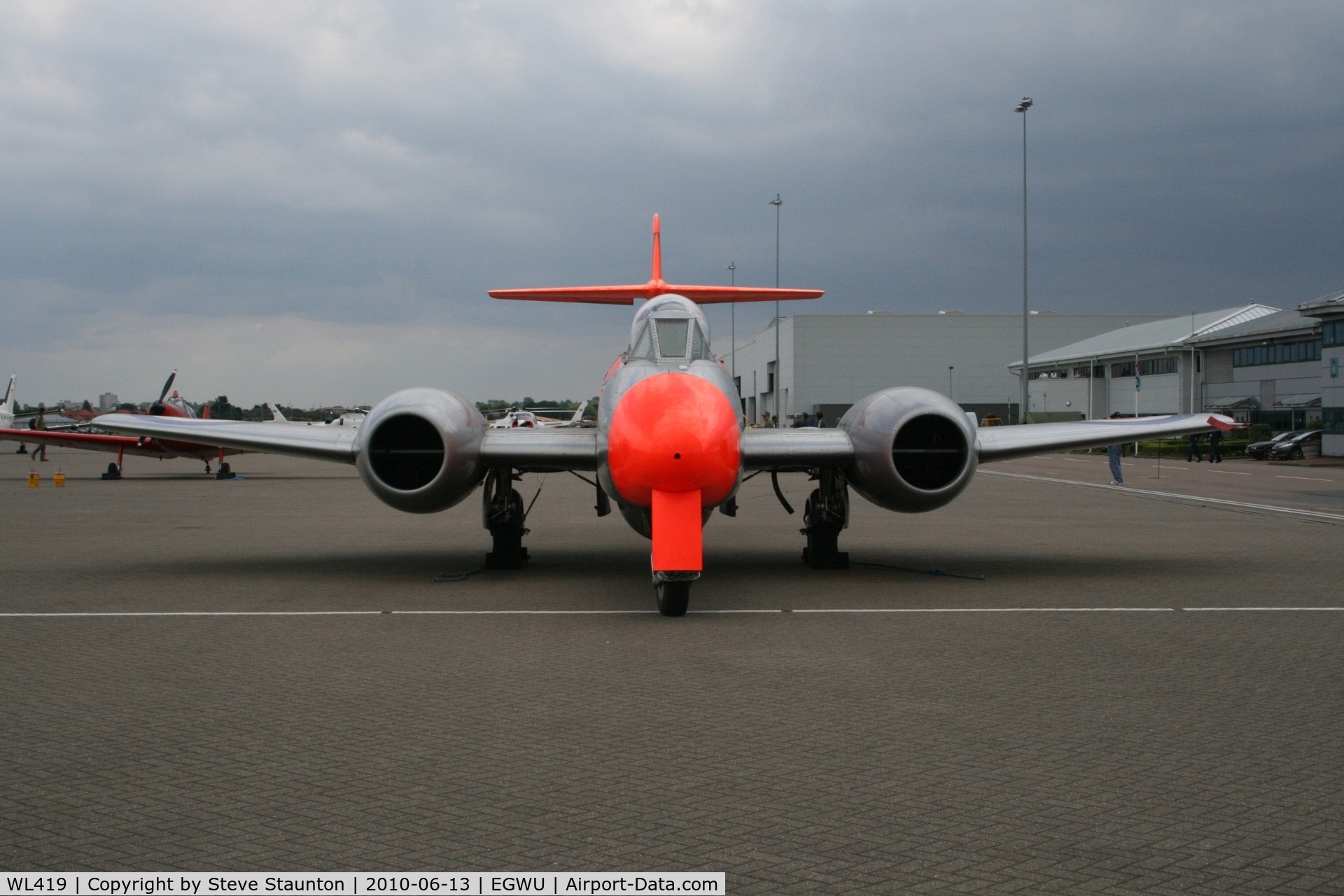 WL419, 1952 Gloster Meteor T.7(Mod) C/N G5/423772, Taken at RAF Northolt Photocall June 2010