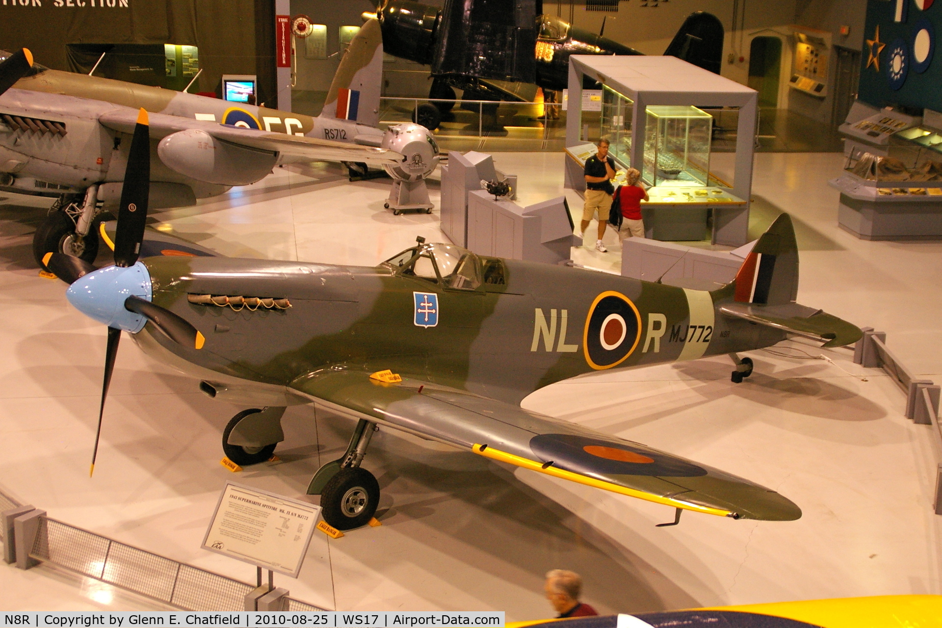 N8R, 1943 Supermarine 361 Spitfire IX C/N CBAF.7269, At the EAA Museum