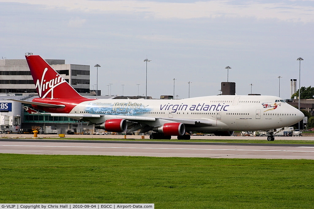 G-VLIP, 2001 Boeing 747-443 C/N 32338, Virgin Atlantic B747 wearing special Harry Potter scheme