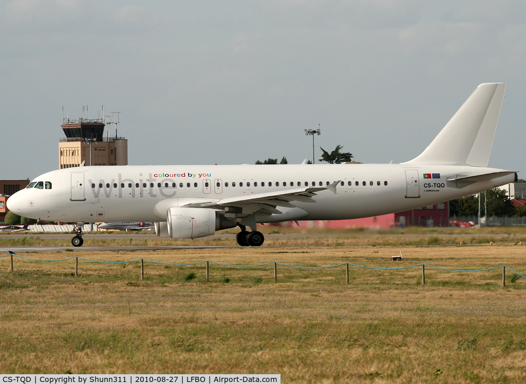 CS-TQD, 1999 Airbus A320-214 C/N 0870, Lining up rwy 32R for departure... Jet4You flight...