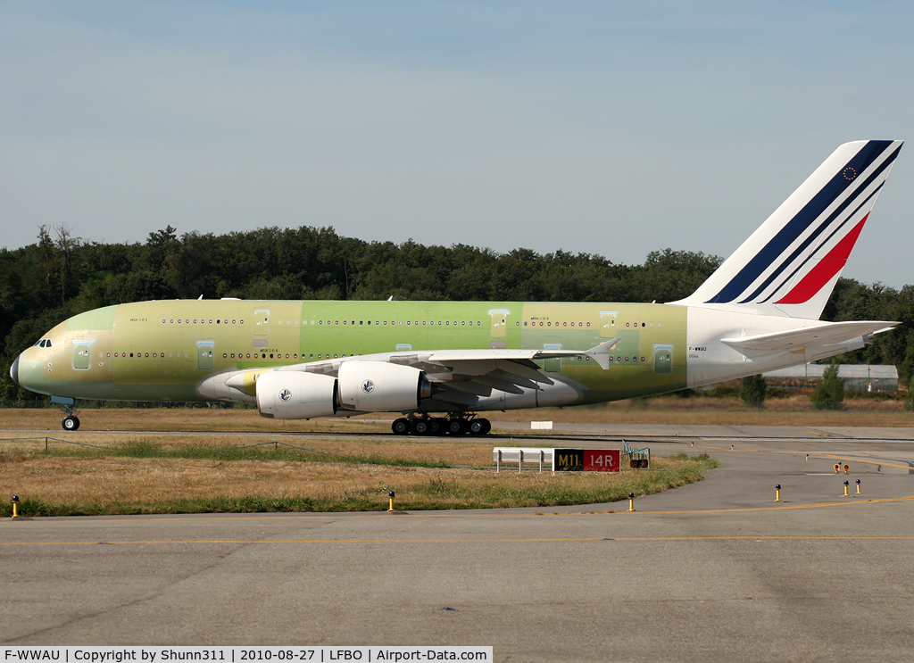 F-WWAU, 2010 Airbus A380-861 C/N 064, C/n 0064 - For Air France as F-HPJF