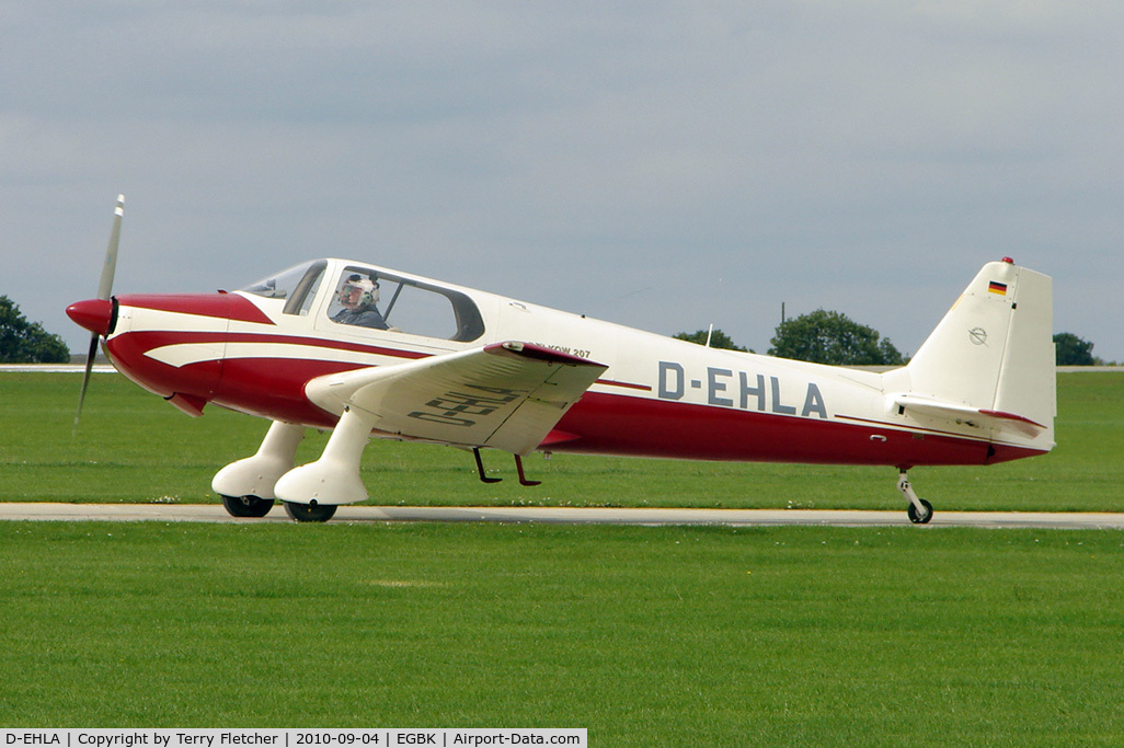 D-EHLA, 1963 Bolkow Bo-207 C/N 273, German Registered Bolkow Bo.207, c/n: 273 about to depart from the 2010 LAA National Rally at Sywell