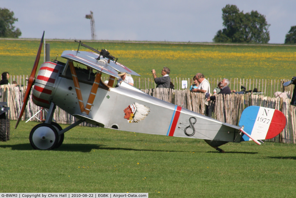 G-BWMJ, 1981 Nieuport 17 Scout Replica C/N PFA 121-12351, at the Sywell Airshow
