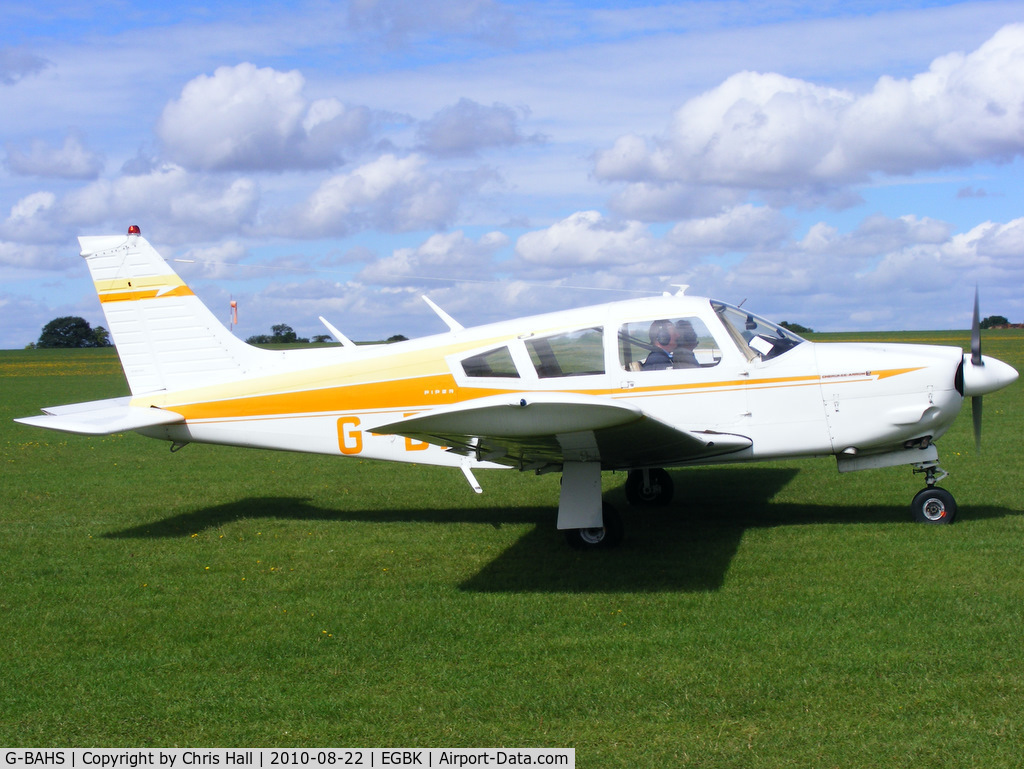 G-BAHS, 1972 Piper PA-28R-200-2 Cherokee Arrow II C/N 28R-7335017, at the Sywell Airshow