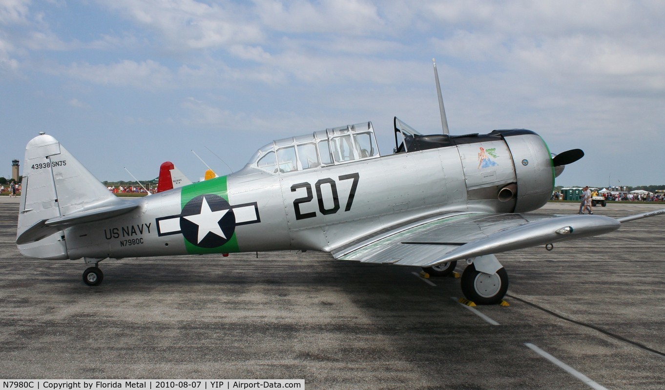 N7980C, 1943 North American SNJ-5 Texan Texan C/N 43938, SNJ-5