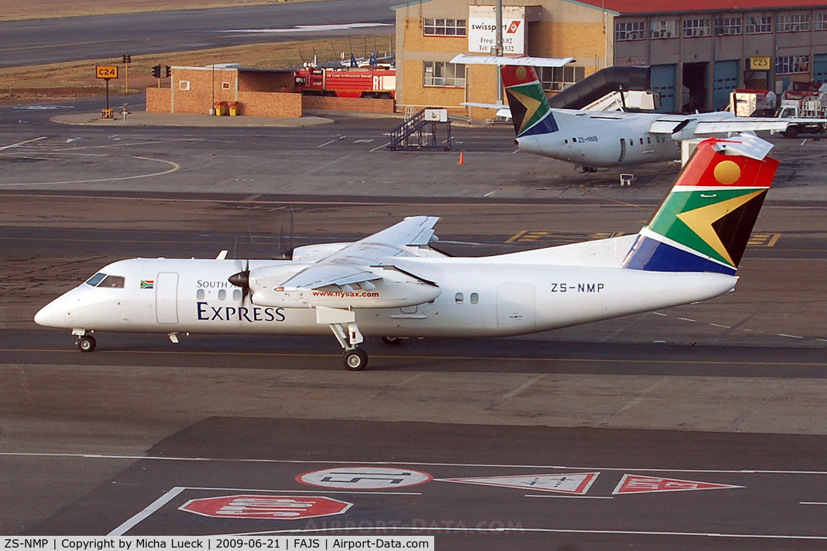 ZS-NMP, 1995 De Havilland Canada DHC-8-315 Dash 8 C/N 420, At Johannesburg