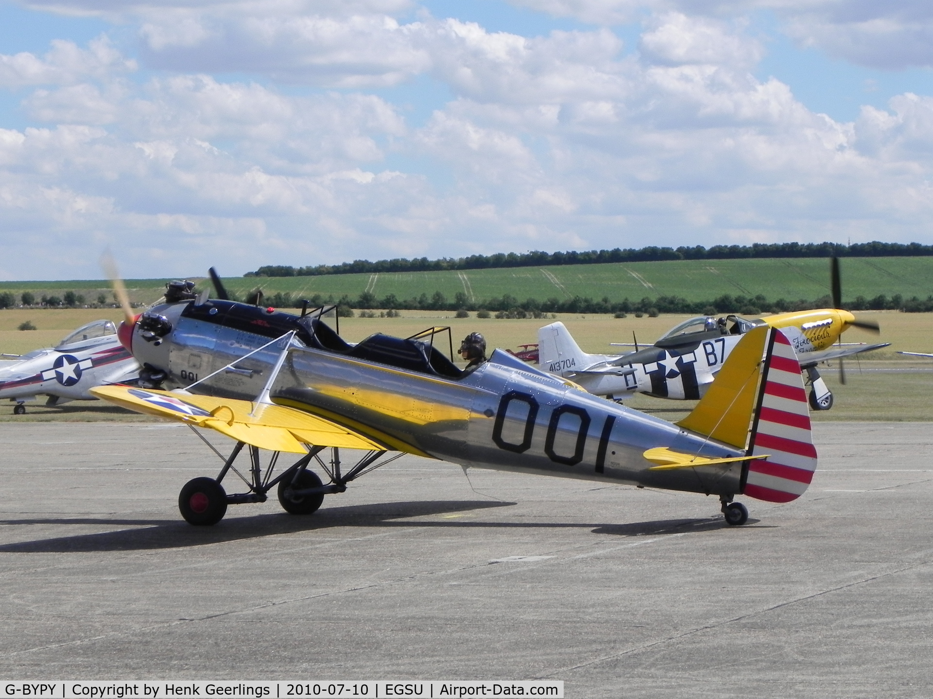 G-BYPY, 1941 Ryan PT-22 Recruit (ST3KR) C/N 1001, Duxford , Flying Legends ,Jul  2010