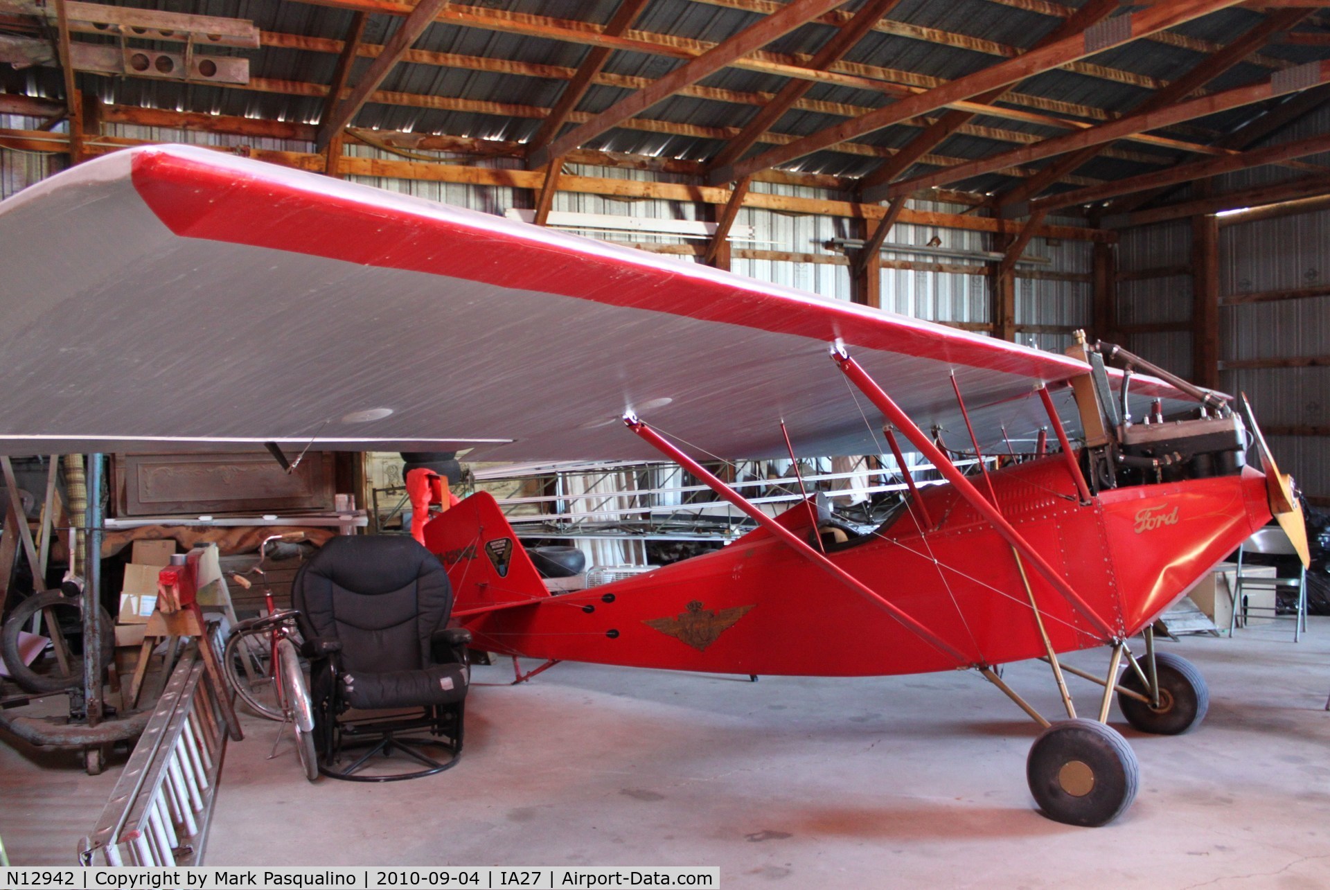 N12942, 1972 Pietenpol Sky Scout C/N SL1, Pietenpol Scout