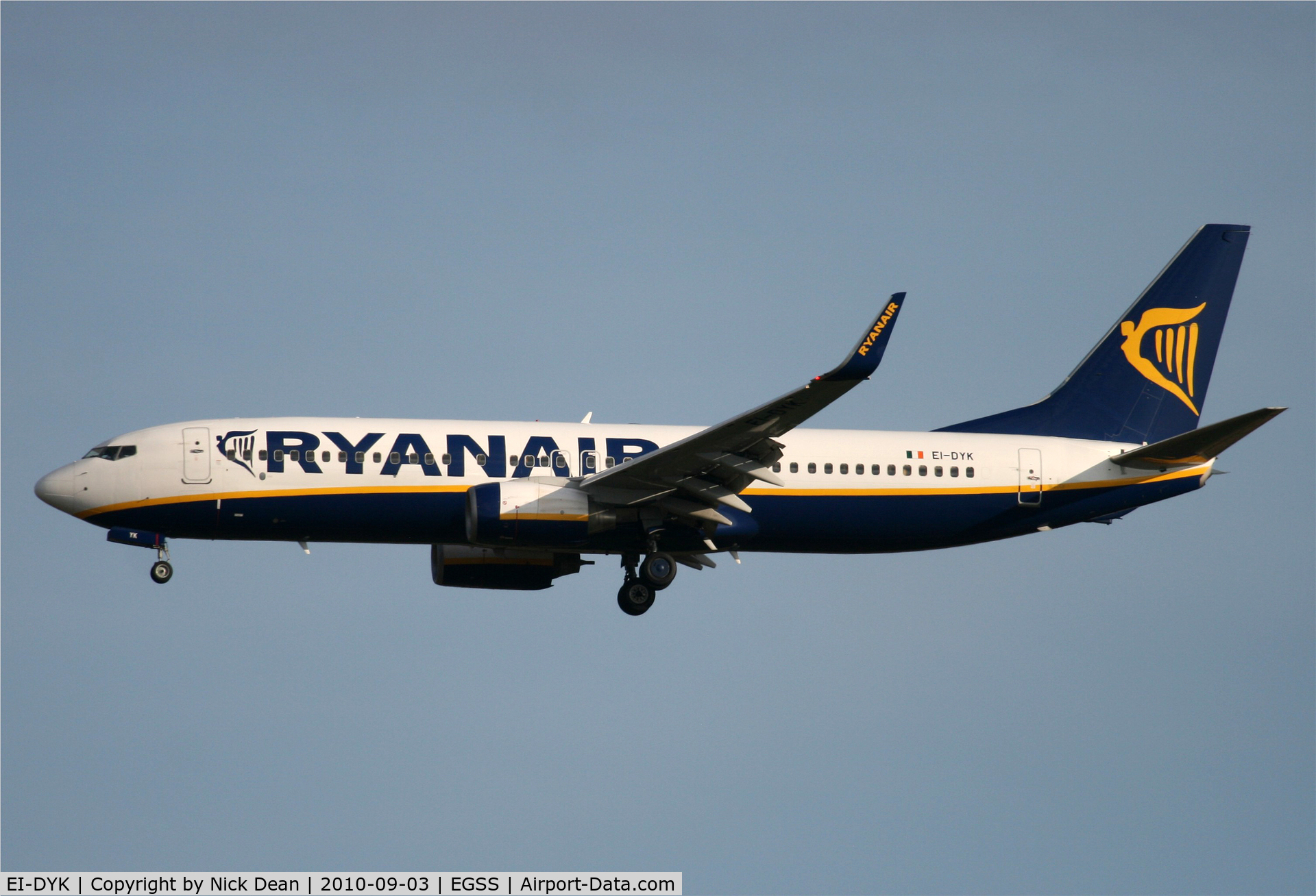 EI-DYK, 2008 Boeing 737-8AS C/N 36573, EGSS