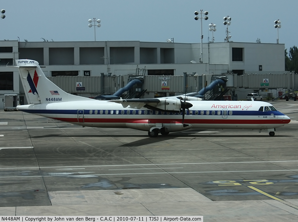 N448AM, 1995 ATR 72-212 C/N 448, American Eagle ATR 72-212 (448) N448AM @ SJU / TJSJ