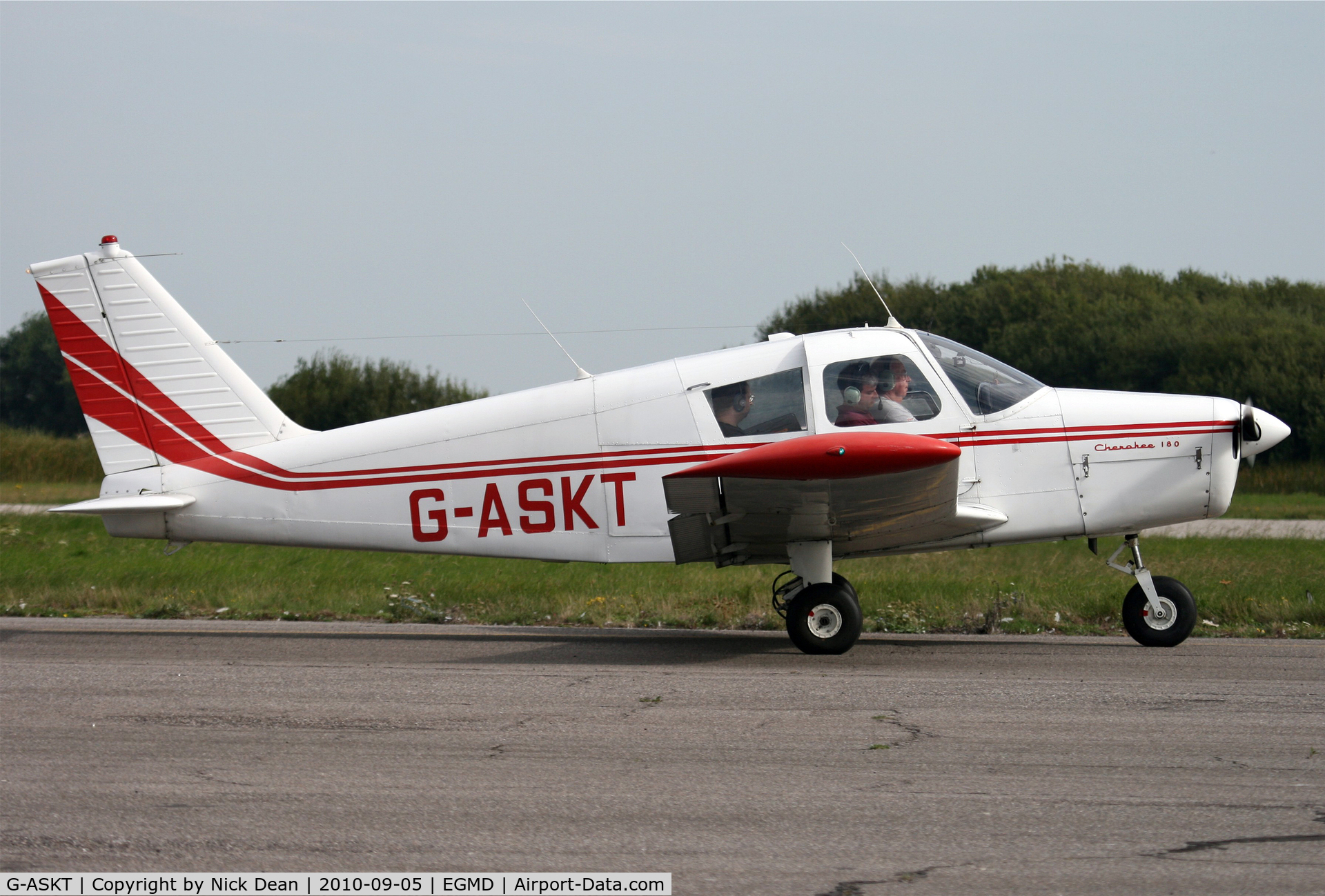 G-ASKT, 1963 Piper PA-28-180 Cherokee C/N 28-1410, EGMD