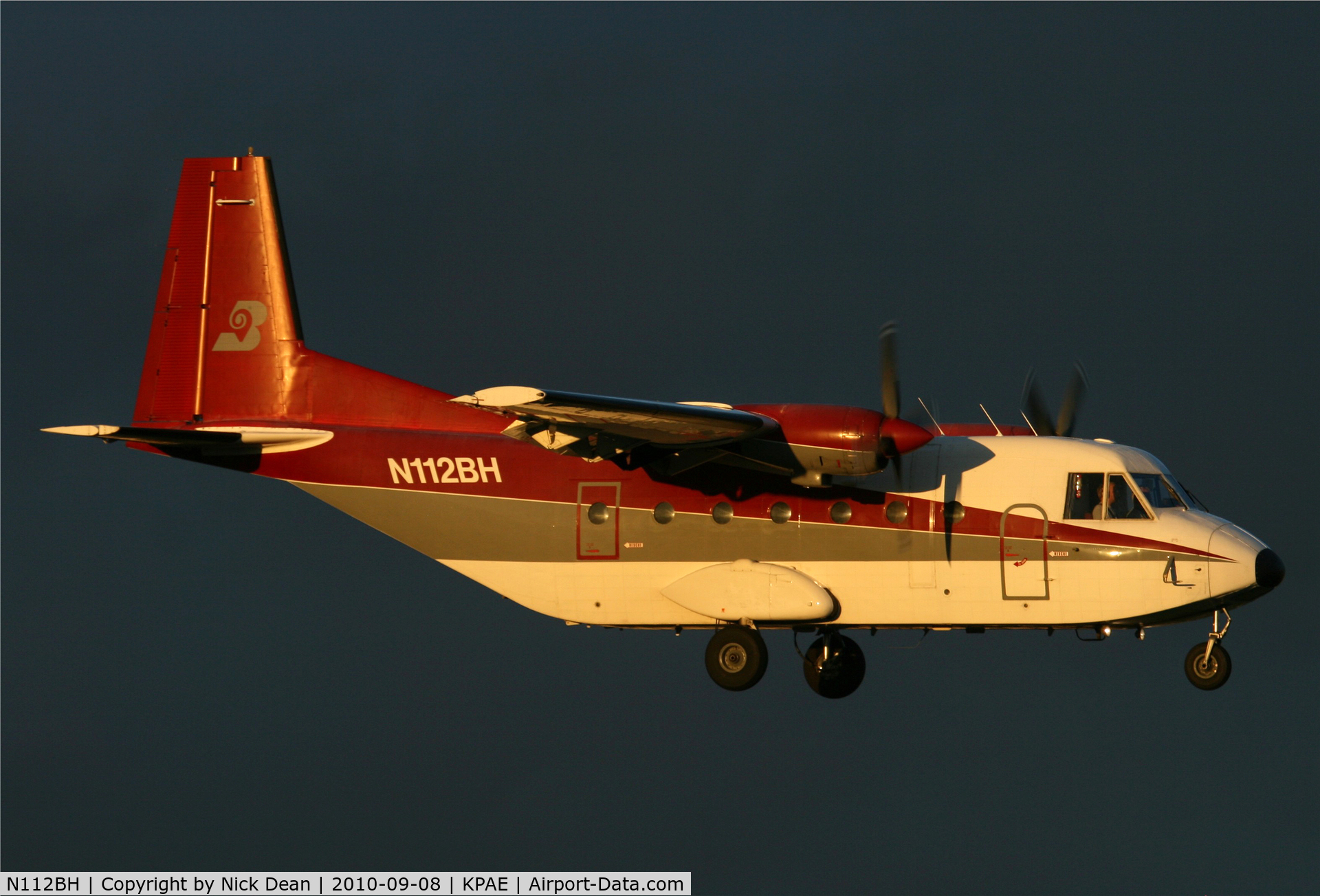 N112BH, CASA C-212-200 Aviocar C/N 292, KPAE Arriving from PAKT