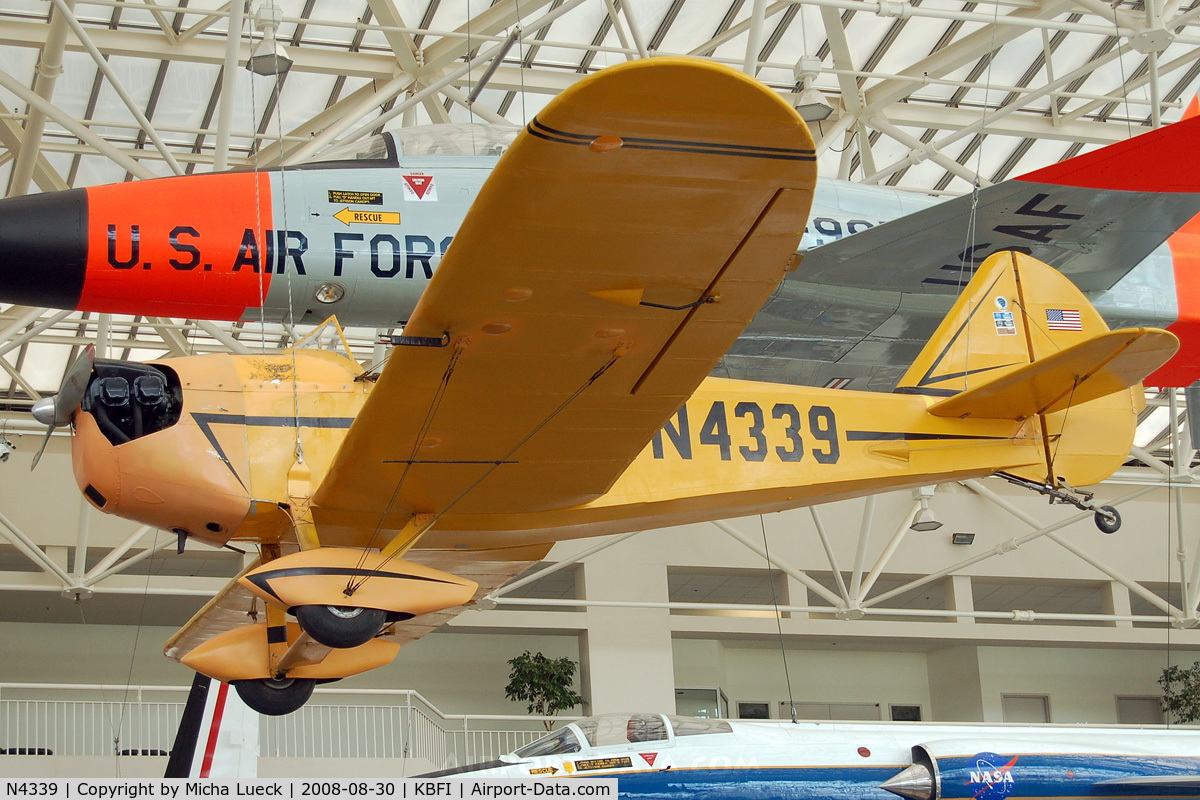 N4339, 1970 Bowers Fly Baby 1A C/N 68-15, At the Museum of Flight