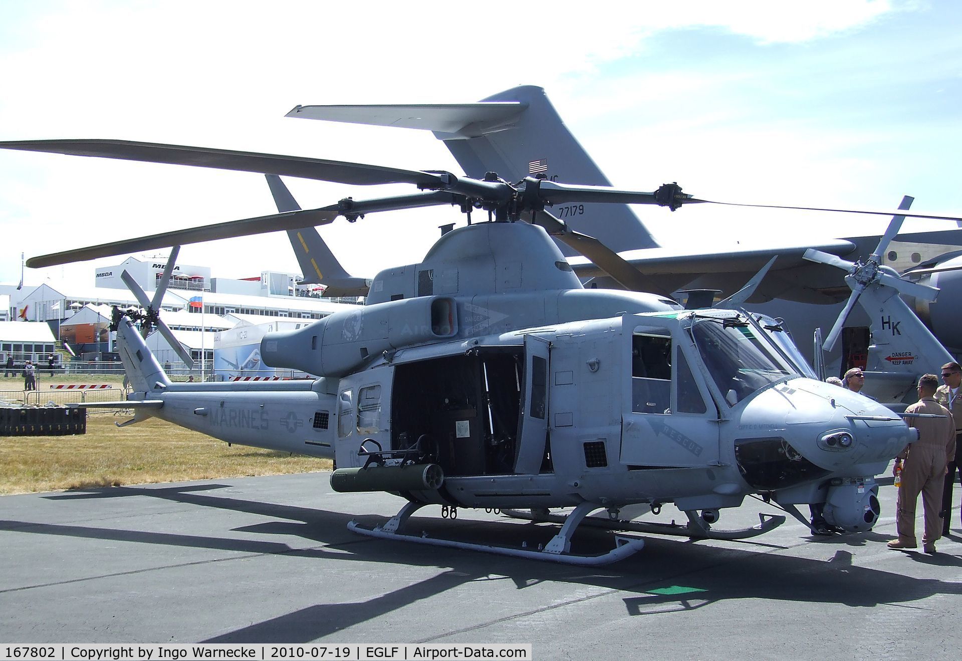 167802, Bell UH-1Y Venom C/N 55110, Bell UH-1Y of the USMC at 2010 Farnborough International
