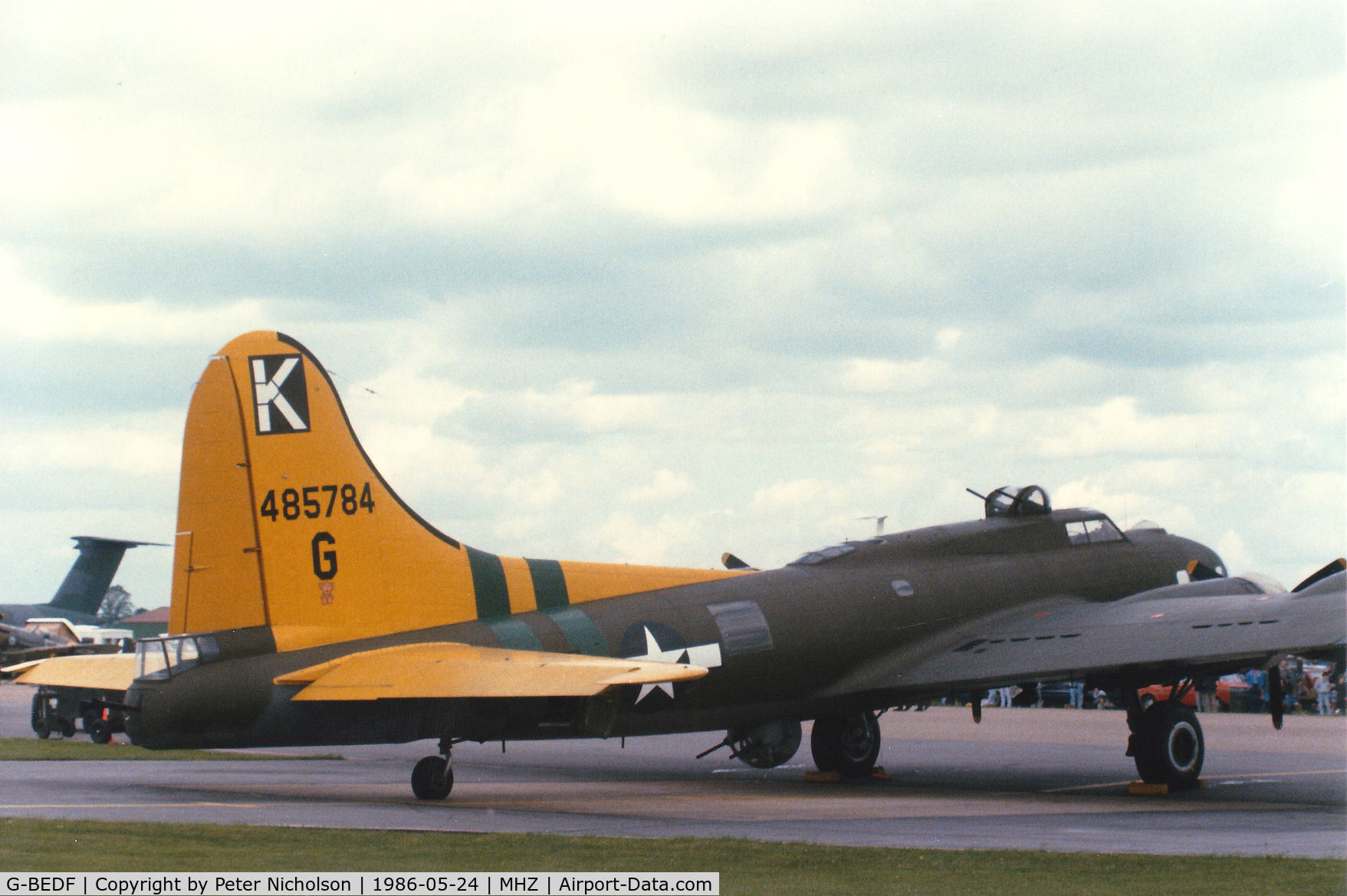 G-BEDF, 1944 Boeing B-17G Flying Fortress C/N 8693, B-17G Flying Fortress 44-85744 