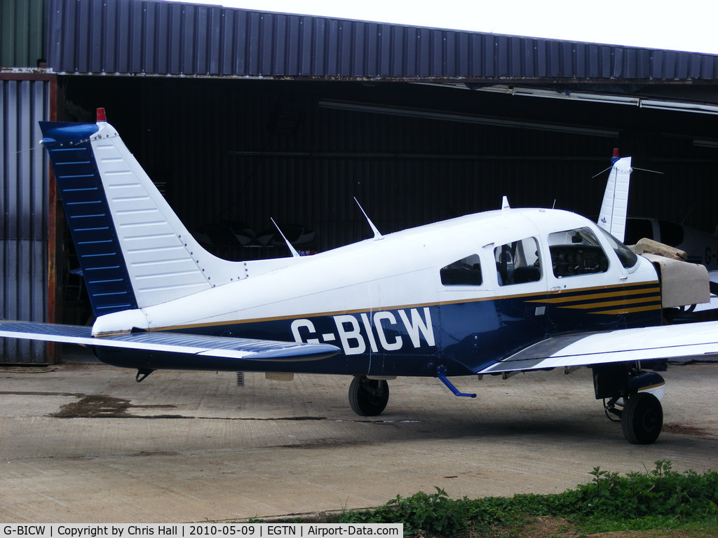 G-BICW, 1979 Piper PA-28-161 Cherokee Warrior II C/N 28-7916309, at Enstone Airfield
