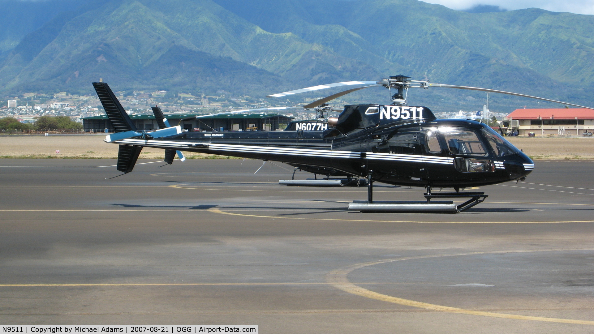 N9511, 1980 Eurocopter AS-350B-2 Ecureuil Ecureuil C/N 1324, Taken on 2007 Maui trip