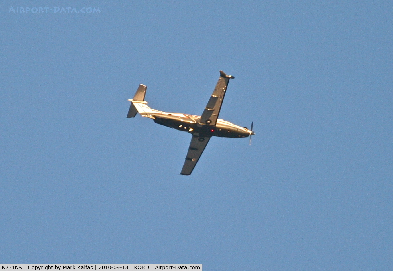 N731NS, 2006 Pilatus PC-12/47 C/N 731, Pilatus Aircraft PC-12/47, N731NS southbound through Class B KORD.