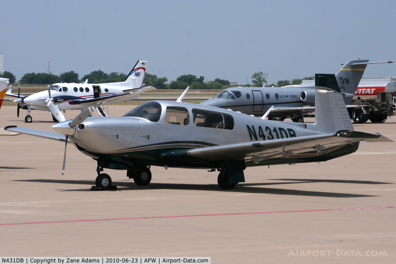 N431DB, 2003 Mooney M20R Ovation C/N 29-0288, At Alliance Airport, Fort Worth, TX