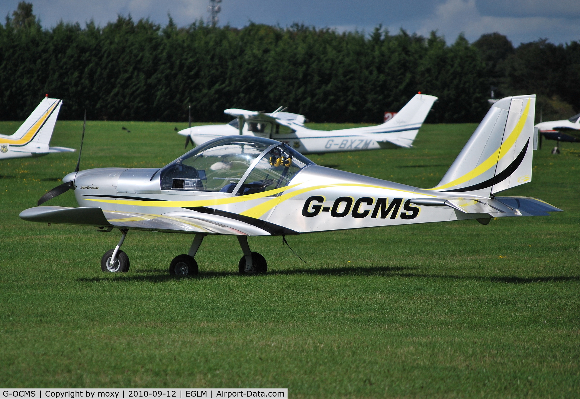 G-OCMS, 2010 Cosmik EV-97 TeamEurostar UK C/N 3718, Cosmik Aviation Team Eurostar C/n 3718 at White Waltham.