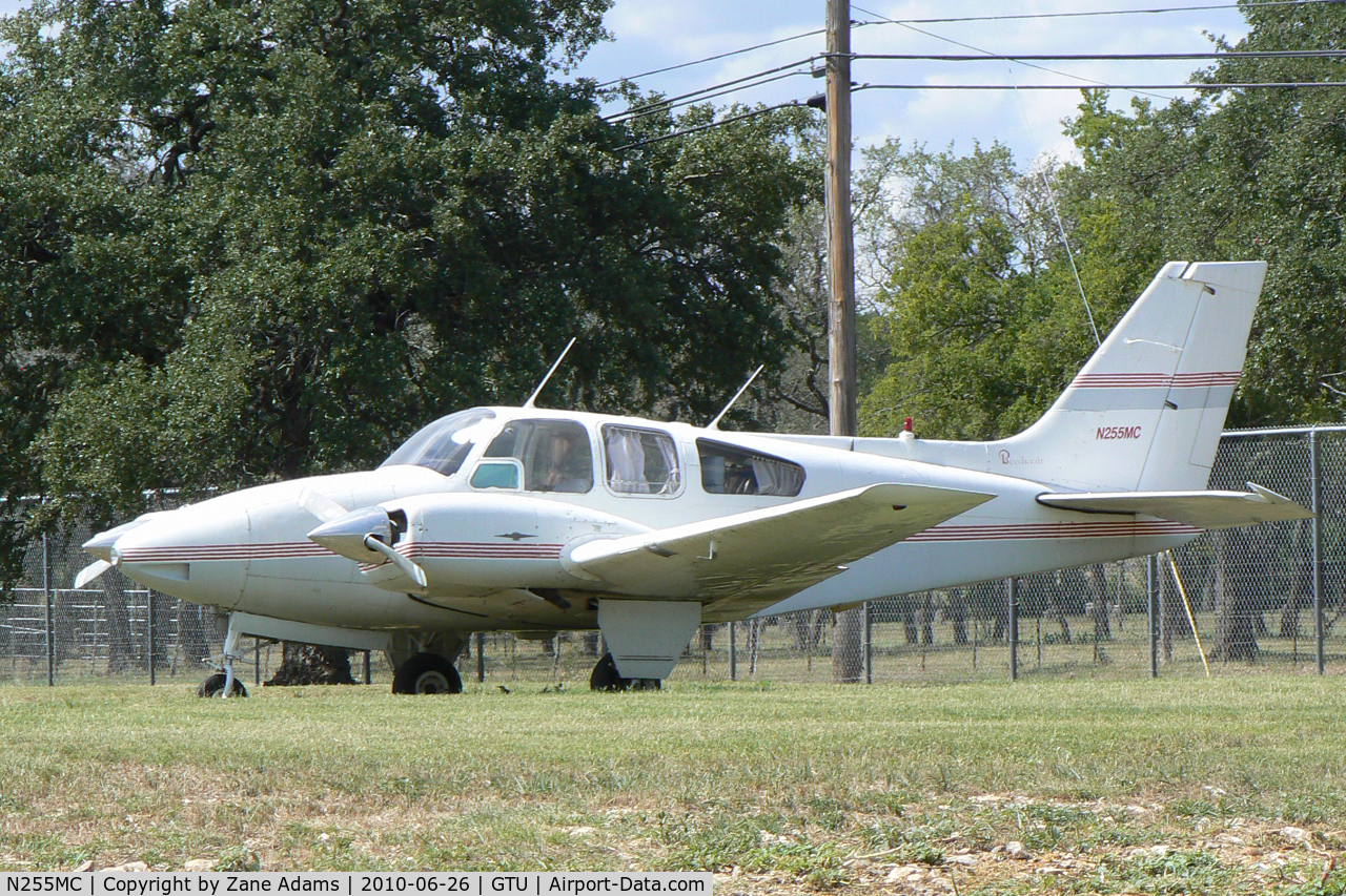 N255MC, 1961 Beech 95-55 C/N TC-162, At Georgetown Municipal Airport, TX
