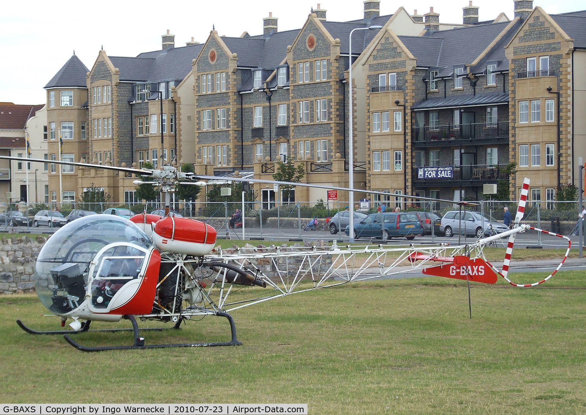 G-BAXS, 1969 Bell 47G-5 C/N 7908, Bell 47G-5 at the 2010 Helidays on the Weston-super-Mare