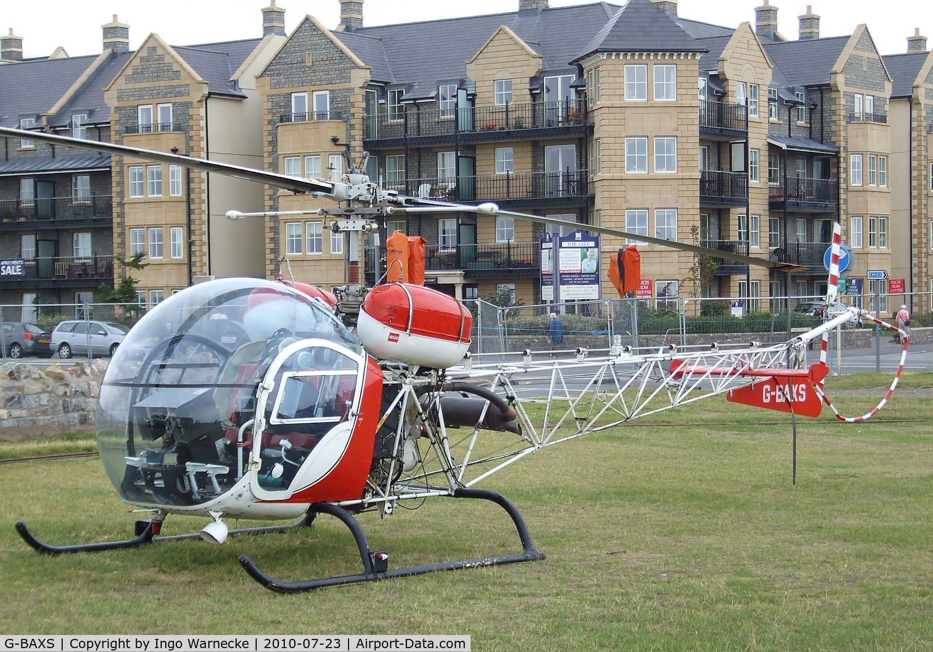 G-BAXS, 1969 Bell 47G-5 C/N 7908, Bell 47G-5 at the 2010 Helidays on the Weston-super-Mare