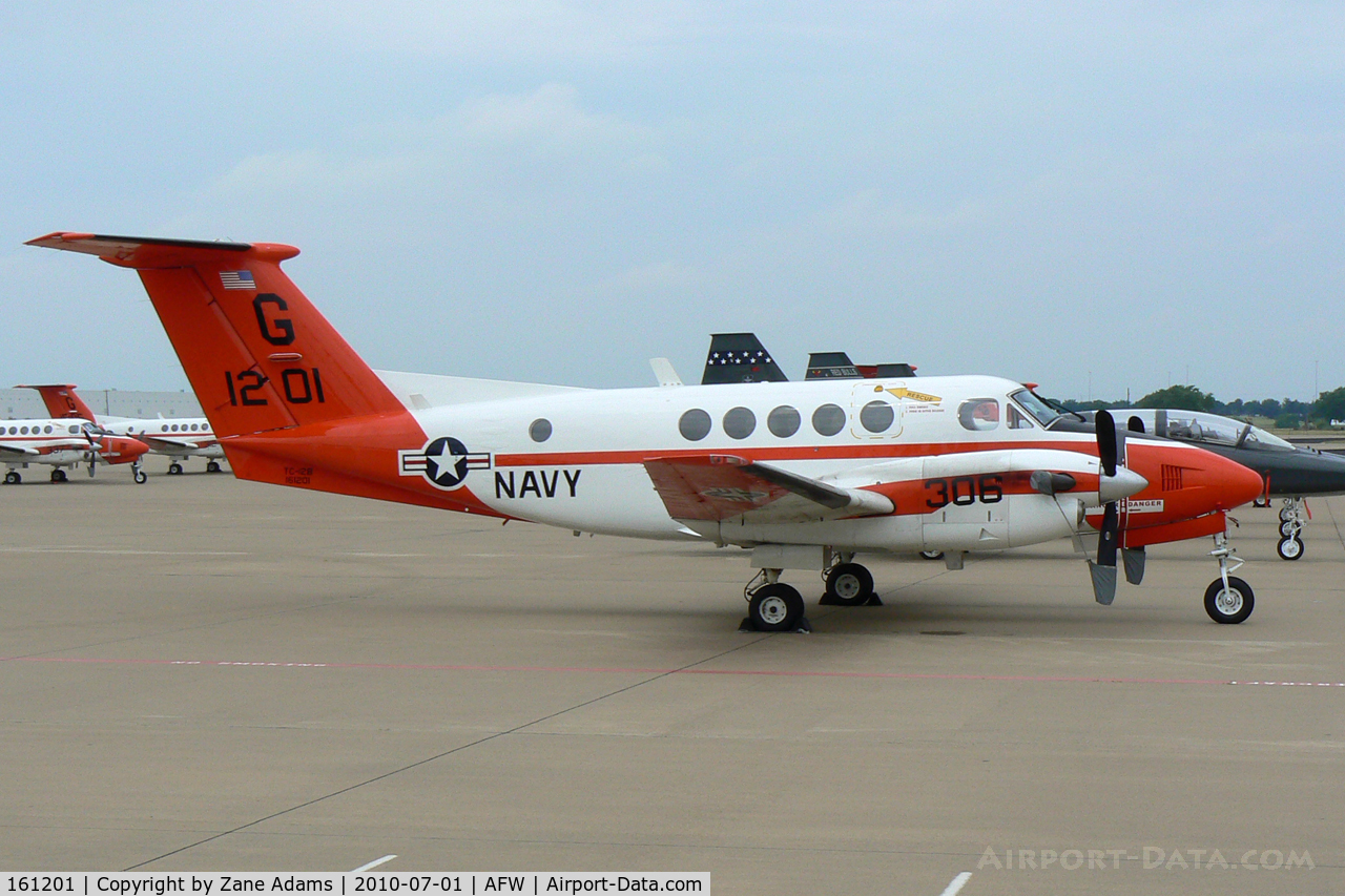 161201, Beech TC-12B Huron C/N BJ-17, US Navy TC-12B escaping NAS Kingsville and possible damage from Hurricane Alex. Alliance Airport - Fort Worth, TX